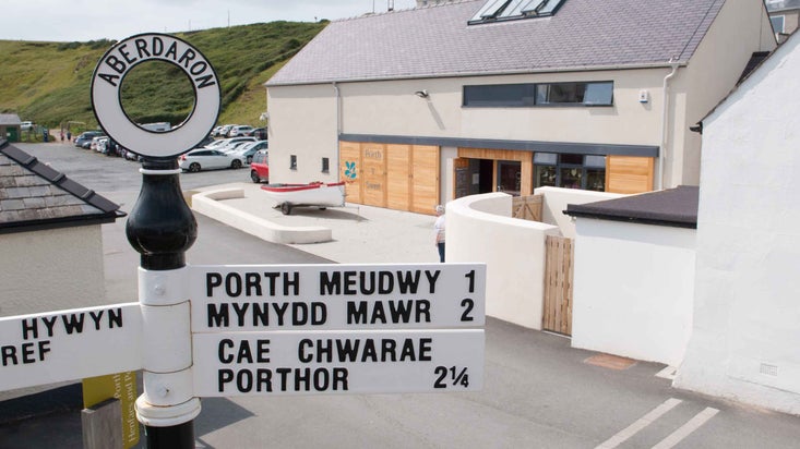Porth y Swnt visitor centre at Aberdaron, Gwynedd, Wales